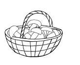 Раскраски корзина с грибами (37 фото)