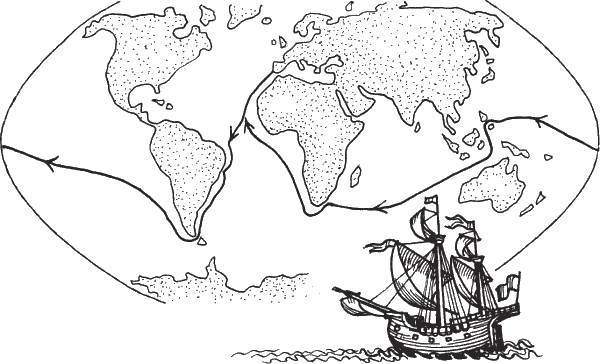 Путешествие Христофора Колумба рисунок