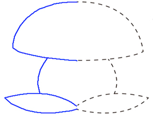 Раскраски по точкам грибы (33 фото)