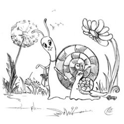 Улитка Графика для детей