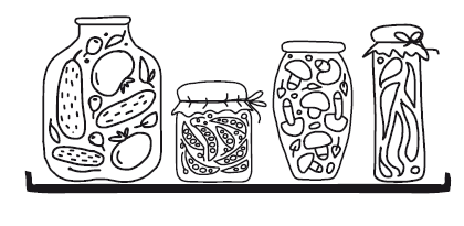Раскраска банка с соленьями