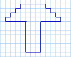 Рисование по клеточкам грибы