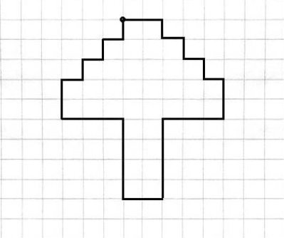 Графический диктант грибок для дошкольников