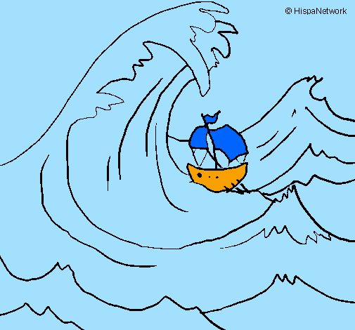 Шторм рисунки детские