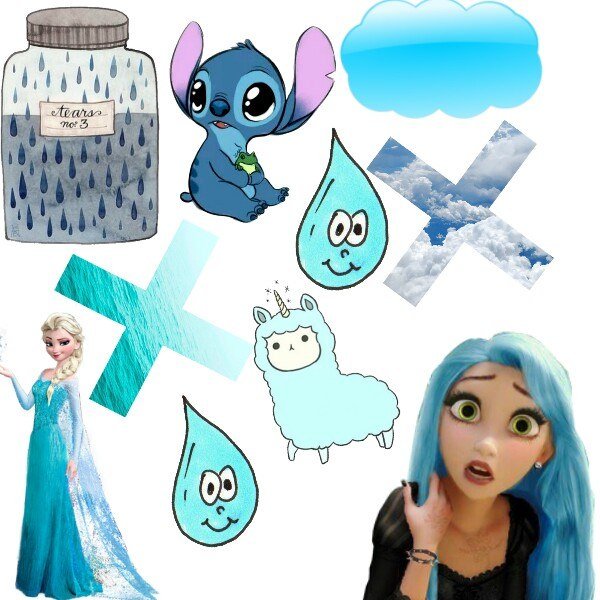 Наклейки голубая тема