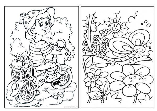 Раскраски для детей средней группы