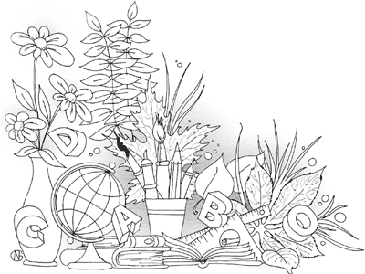 Раскраски на юбилей школы красивые