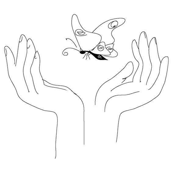 Ладошка раскраска