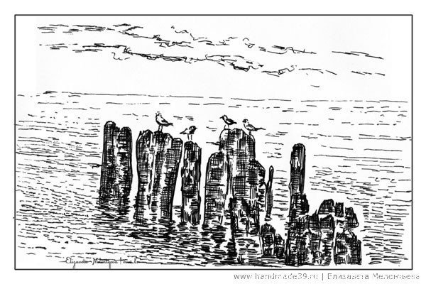 Побережье Балтики рисунки