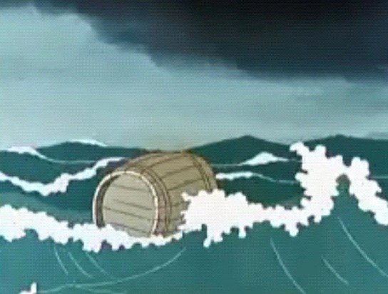 Царь Салтан (Пушкин) бочка в море