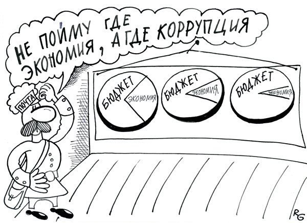 Коррупция черно белая