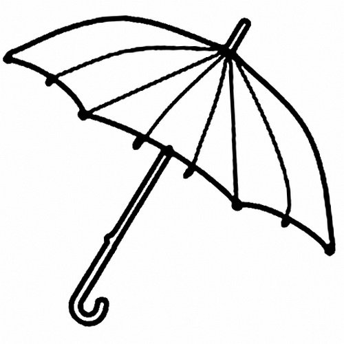 Зонтик для раскрашивания для детей