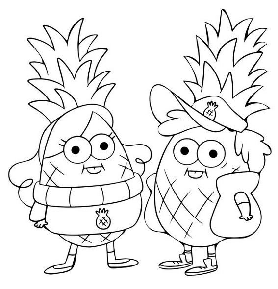 Раскраска Гравити Фолз Гном