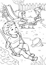 Раскраски на тему летние забавы (39 фото)