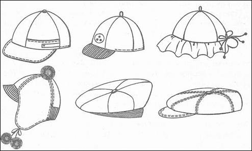 Головные уборы раскраска для детей картинки