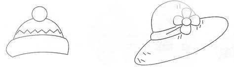 Рисование в старшей группе одежда обувь головные уборы