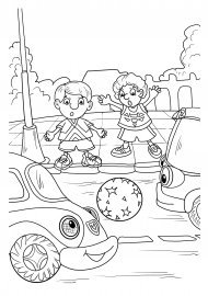 Раскраски на тему ПДД