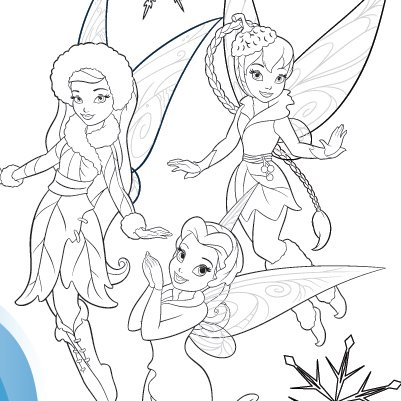 Раскраски феи Дисней тайна зимнего леса