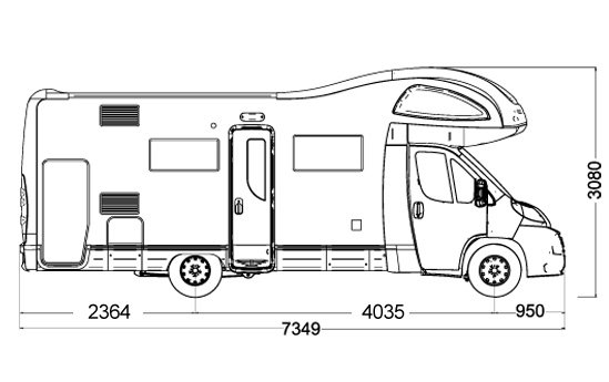 Fiat Ducato автодом габариты