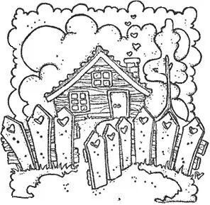 Таинственный дом Коринец раскраска