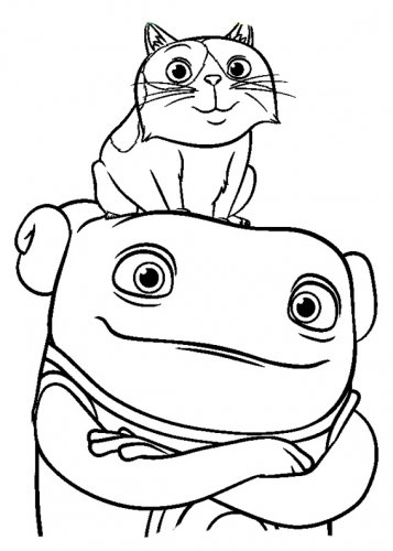 Раскраски дом мультфильм