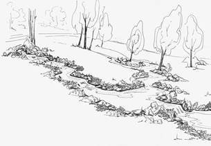 Ручей карандашом