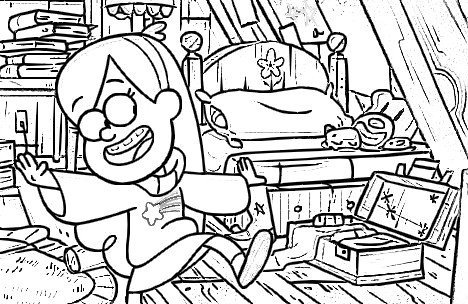 Разукрашки с 12 лет Гравити Фолз