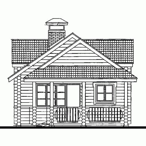 Деревянный дом раскраска