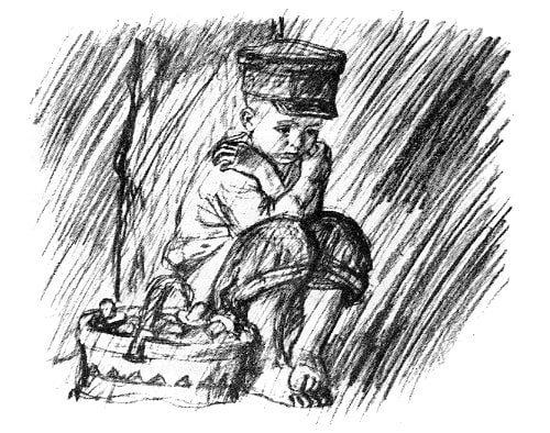 Как мальчик рассказывал про то как его в лесу застала гроза толстой