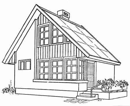 Эскиз дачного домика