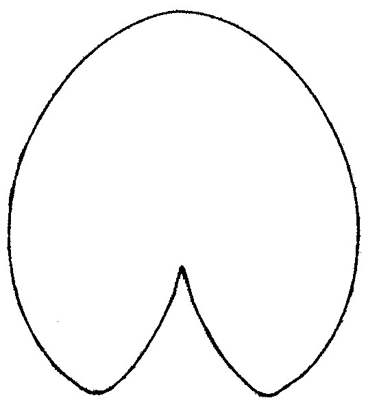 Лист кувшинки для вырезания