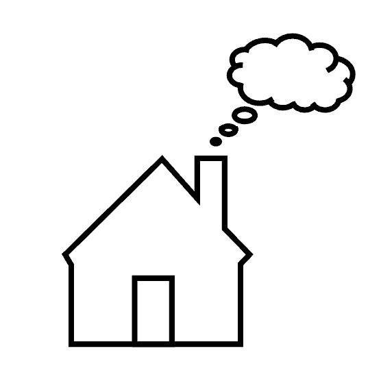 Домик черно белый для детей