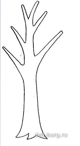 Ствол дерева для аппликации