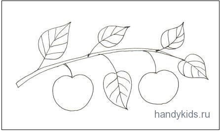 Раскраски яблоневый лист (44 фото)