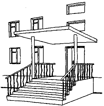 Крыльцо раскраска