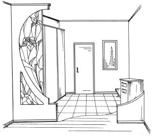 Прихожая раскраска для детей