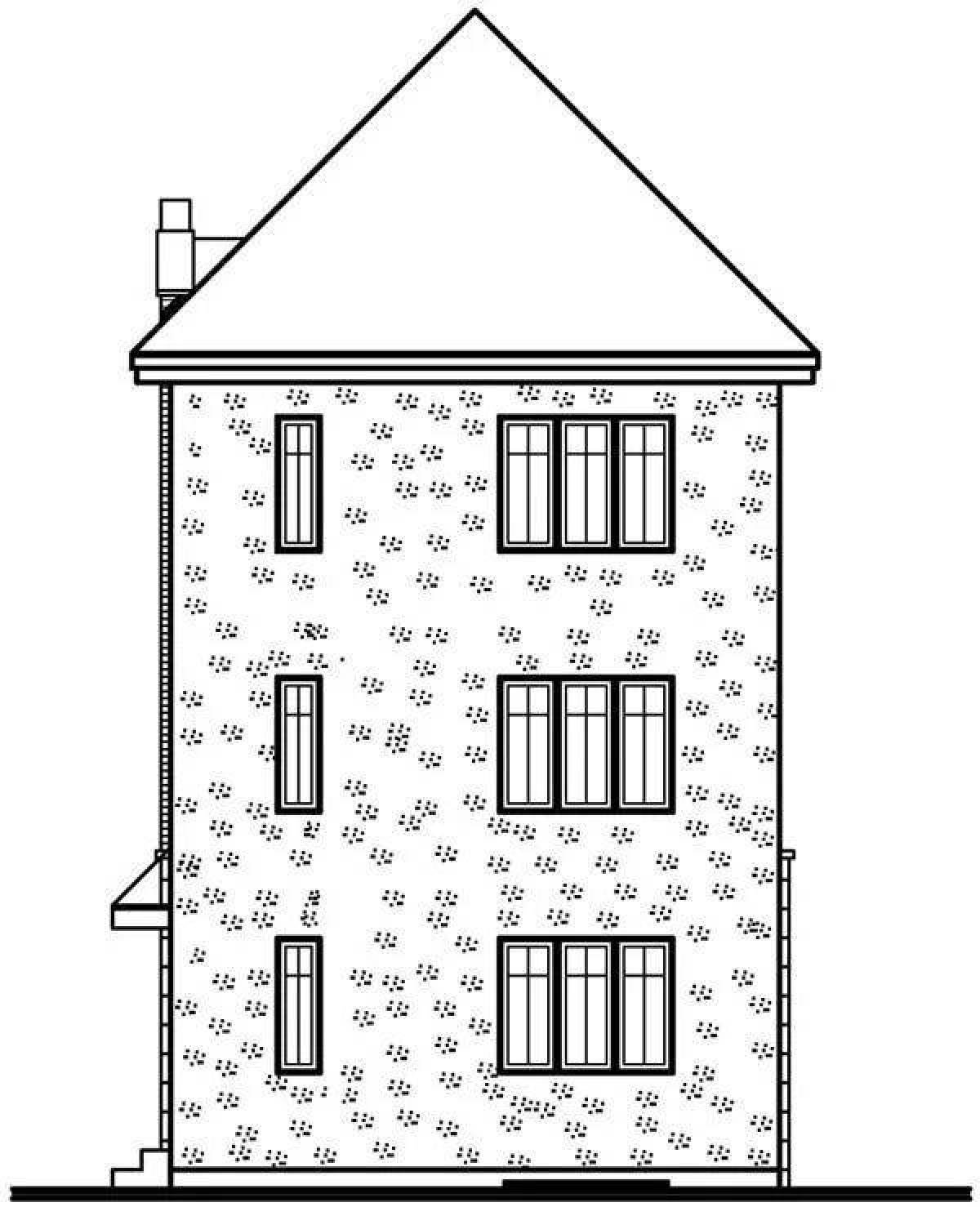 Раскраски пятиэтажный дом с окнами (37 фото) » Рисунки для срисовки и не  только