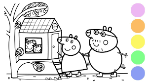 Домик Пеппы раскраска