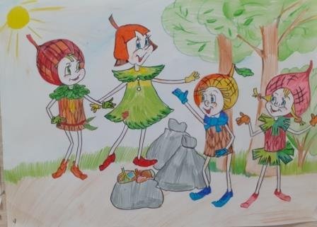 Эколята рисование в старшей группе