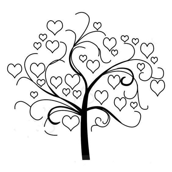 Трафарет дерева для вышивки