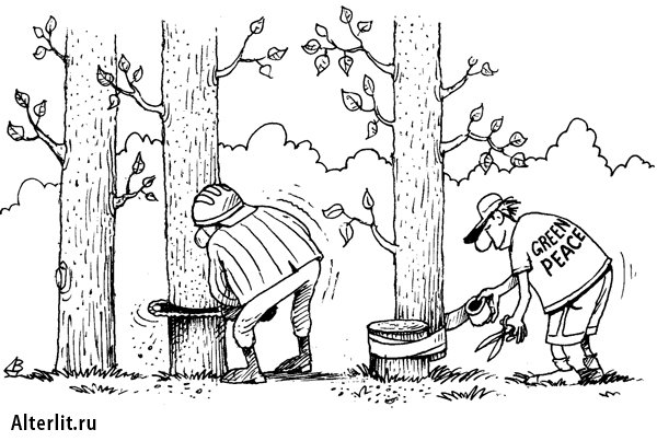 Лесоруб карикатура