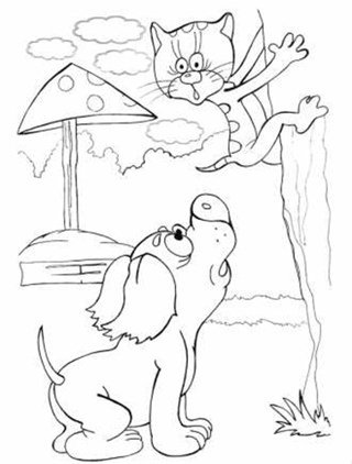 Котенок с улицы Лизюкова раскраска