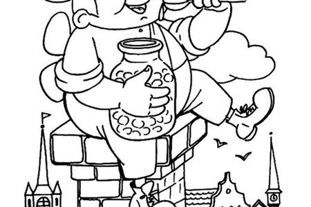 Дом Карлсона раскраска