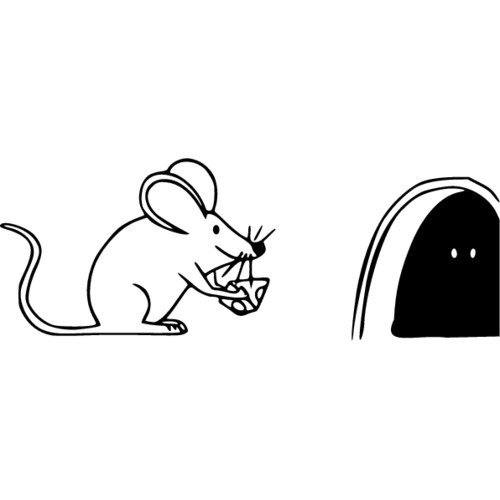 Мышка в норке раскраска для детей