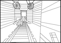 Раскраска майнкрафт вагонетка