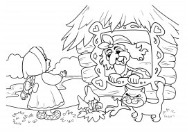 Избушка бабы яги раскраска