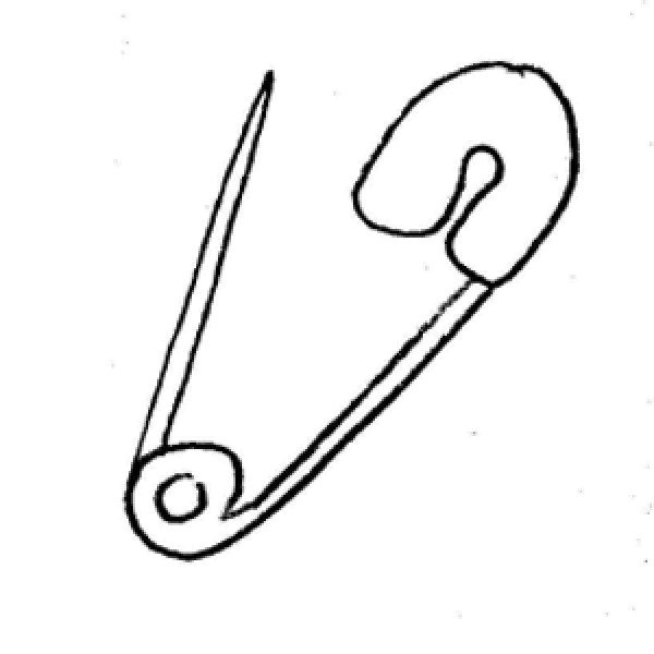 Булавка раскраска для детей