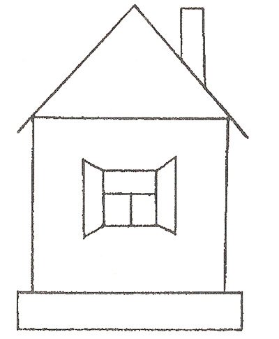 Домик без трубы раскраска