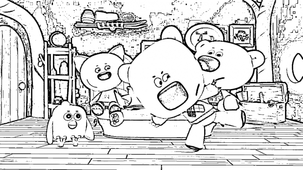 Раскраски для девочек Мимимишки