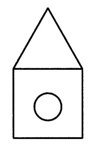 Домики с геометрическими фигурами